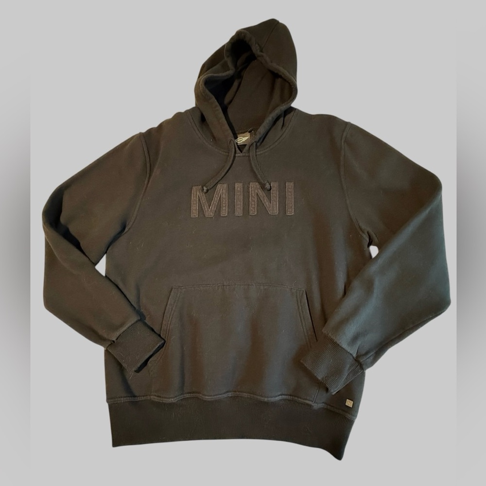 Vintage unisex Mini Cooper Black Size Large Hooded Sweatshirt